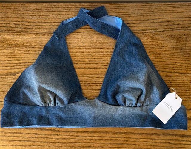 Reversible Denim Halter