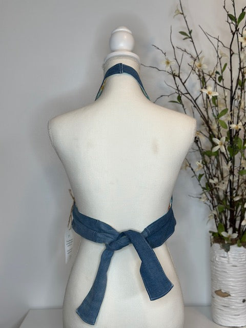 Reversible Denim Halter