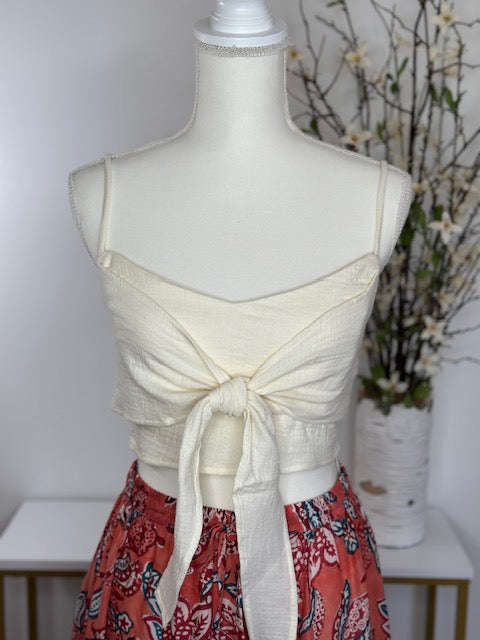 Gauze Tie Top