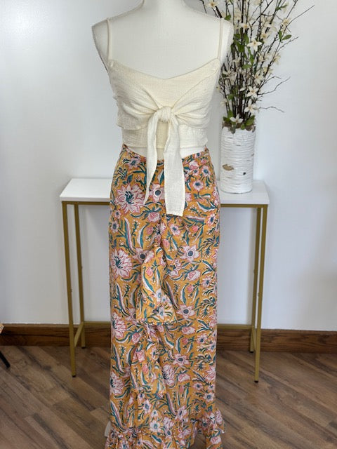 Ruffle Wrap Skirt
