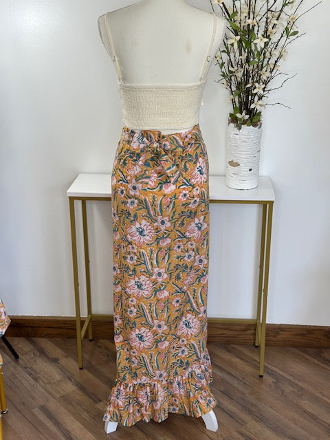 Ruffle Wrap Skirt