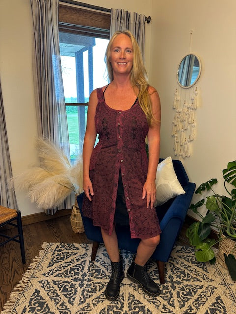 Mini Button Down Dress